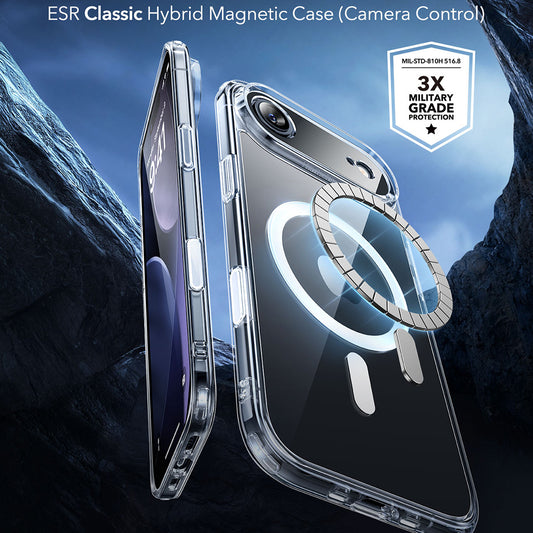 MagSafe-deksel for Apple iPhone 17 Air, ESR, Classic Hybrid, Gjennomsiktig