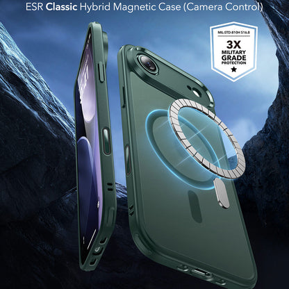 MagSafe-deksel for Apple iPhone 17 Air, ESR, Classic Hybrid, Satengrønn