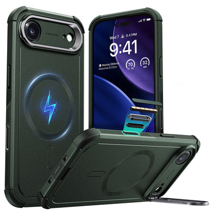 MagSafe-deksel for Apple iPhone 17 Air, ESR, Cyber Armor Kickstand, Grønn