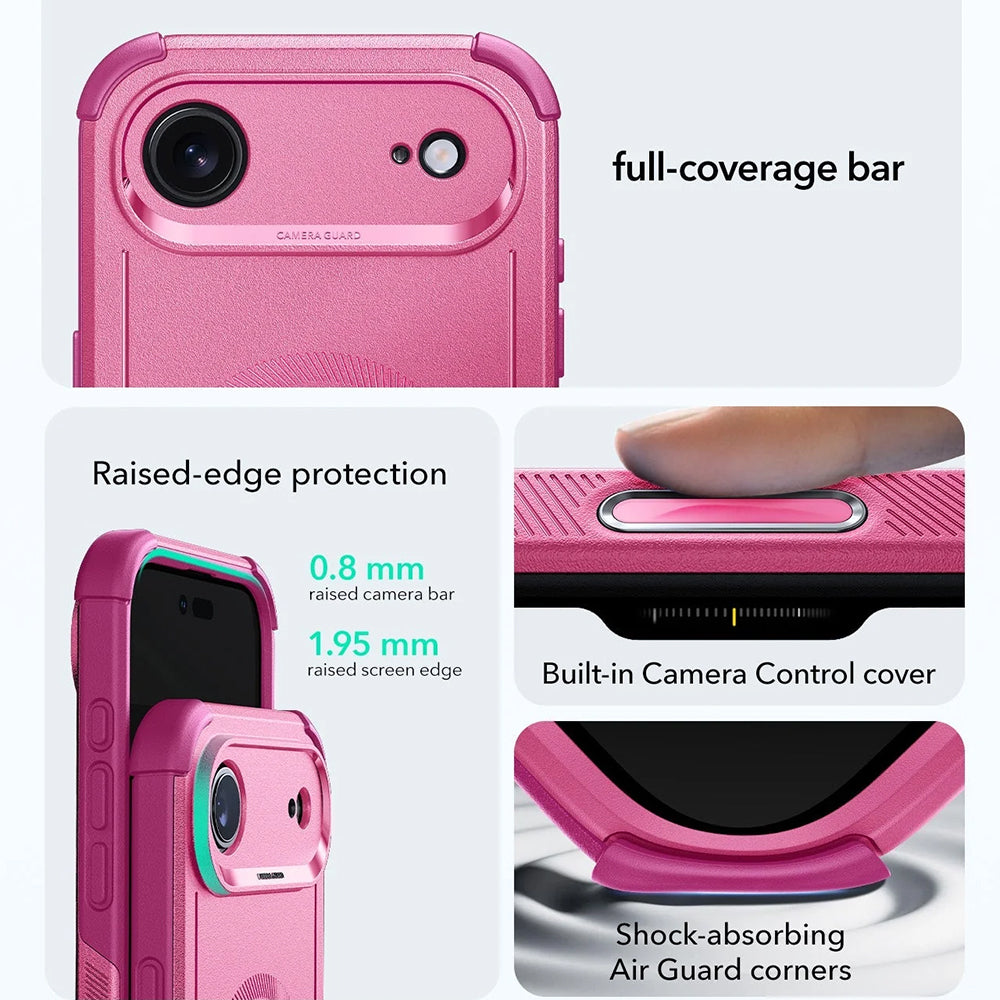MagSafe-deksel for Apple iPhone 17 Air, ESR, Cyber, Rosa