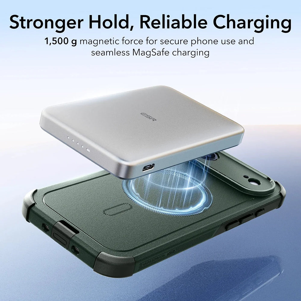 MagSafe-deksel for Apple iPhone 17 Air, ESR, Cyber, Grønn