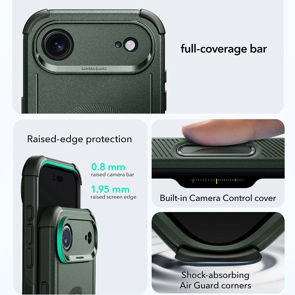 MagSafe-deksel for Apple iPhone 17 Air, ESR, Cyber, Grønn