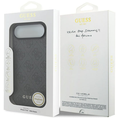 MagSafe-deksel for Apple iPhone 17 Air, Guess, 4G Charm Cradle, Svart