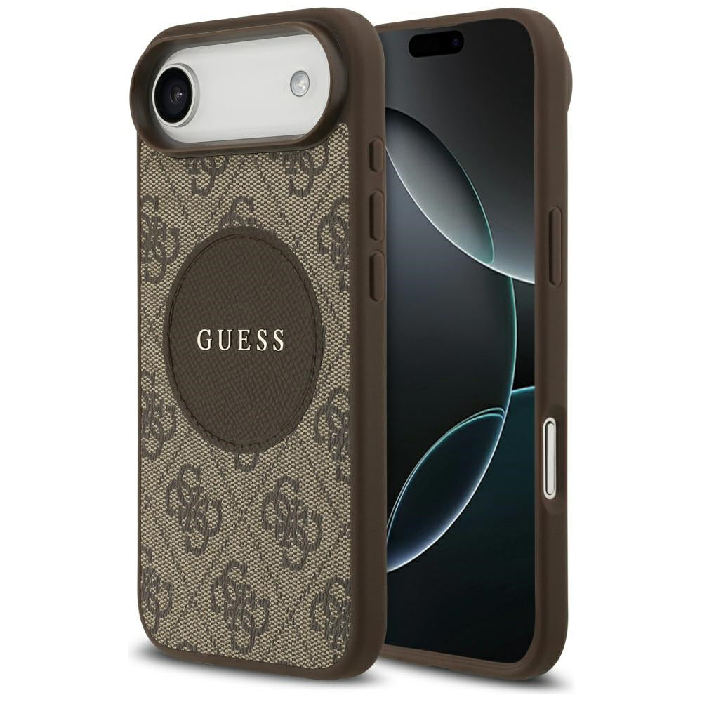 MagSafe-deksel for Apple iPhone 17 Air, Guess, 4G Circle Classic Logo, Brun