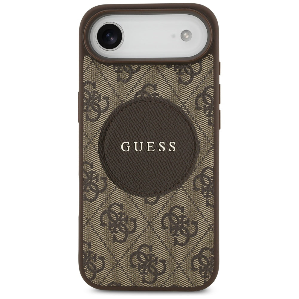 MagSafe-deksel for Apple iPhone 17 Air, Guess, 4G Circle Classic Logo, Brun
