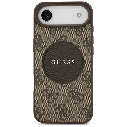 MagSafe-deksel for Apple iPhone 17 Air, Guess, 4G Circle Classic Logo, Brun