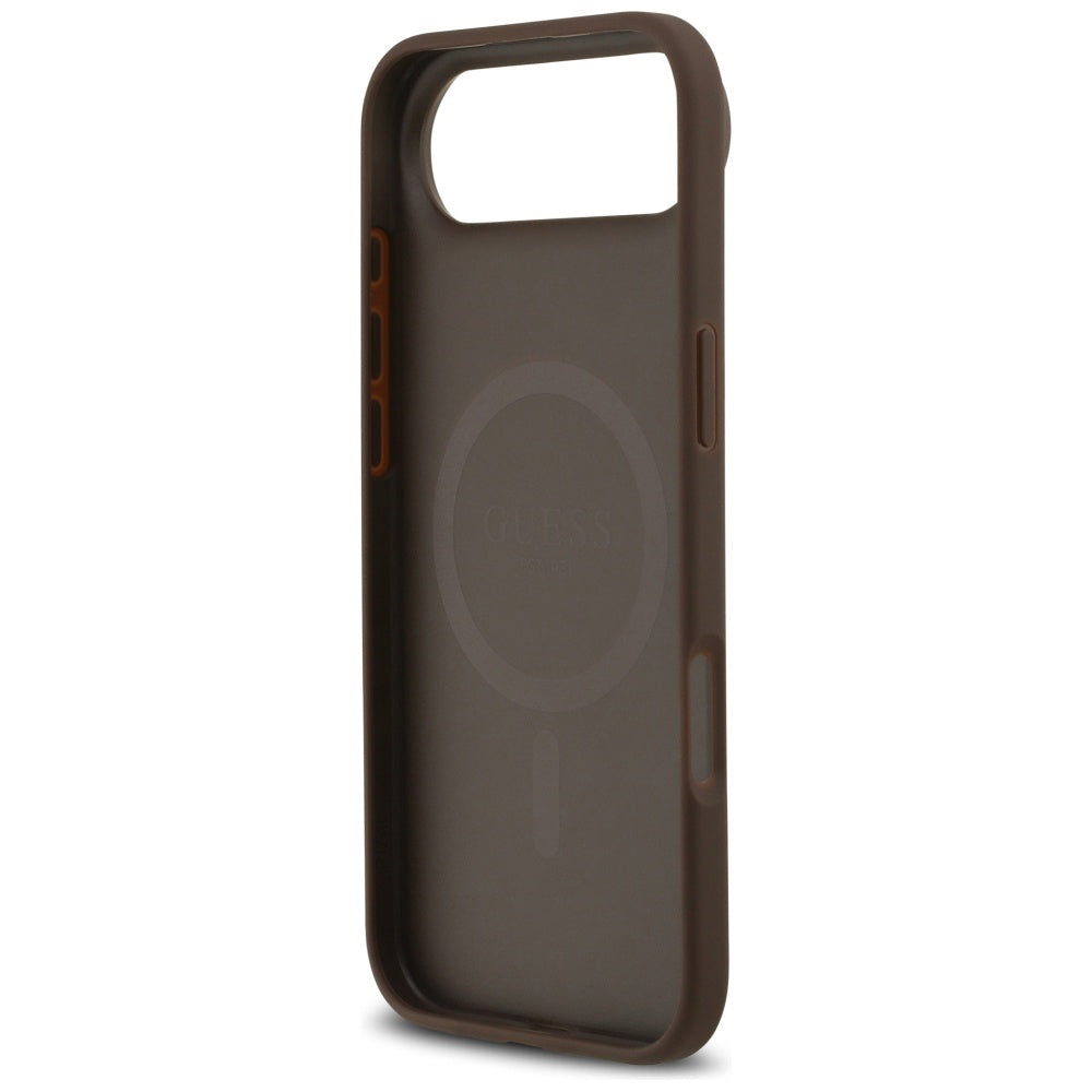 MagSafe-deksel for Apple iPhone 17 Air, Guess, 4G Circle Classic Logo, Brun