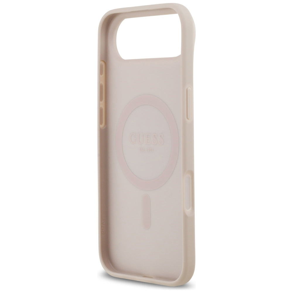 MagSafe-deksel for Apple iPhone 17 Air, Guess, 4G Circle Classic Logo, Rosa