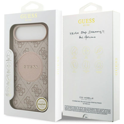 MagSafe-deksel for Apple iPhone 17 Air, Guess, 4G Circle Classic Logo, Rosa