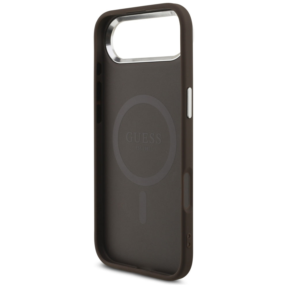MagSafe-deksel for Apple iPhone 17 Air, Guess, 4G Classic Logo, Brun