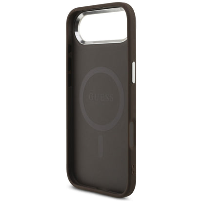 MagSafe-deksel for Apple iPhone 17 Air, Guess, 4G Classic Logo, Brun