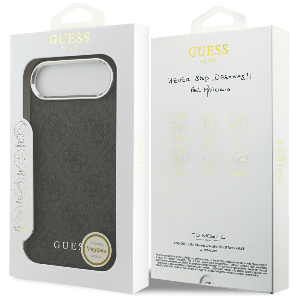 MagSafe-deksel for Apple iPhone 17 Air, Guess, 4G Classic Logo, Svart