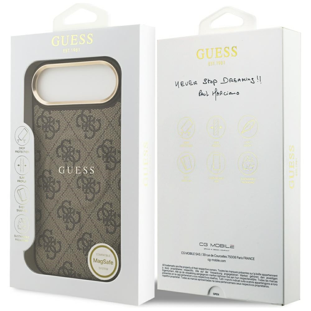 MagSafe-deksel for Apple iPhone 17 Air, Guess, 4G Classic, Brun