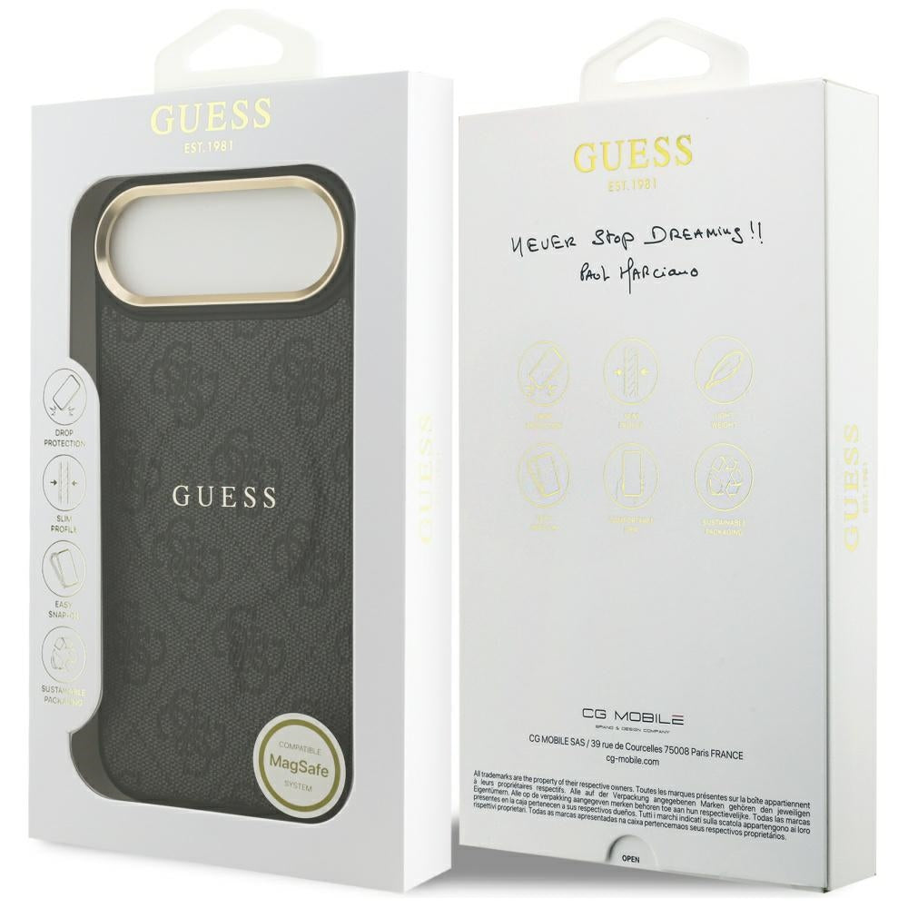 MagSafe-deksel for Apple iPhone 17 Air, Guess, 4G Classic, Svart