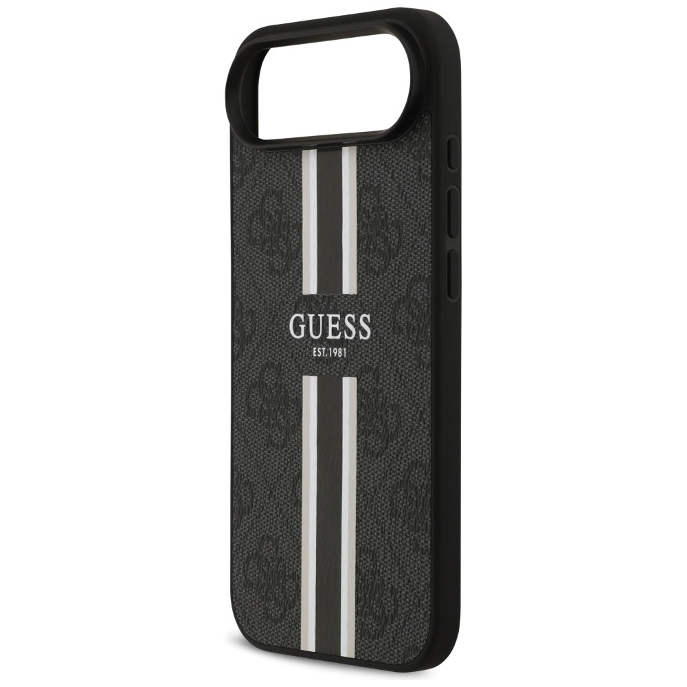 MagSafe-deksel for Apple iPhone 17 Air, Guess, 4G Printed Stripes, Svart