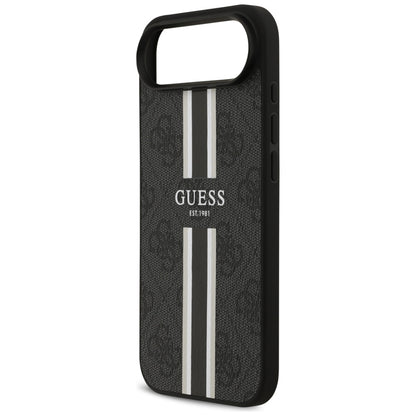 MagSafe-deksel for Apple iPhone 17 Air, Guess, 4G Printed Stripes, Svart