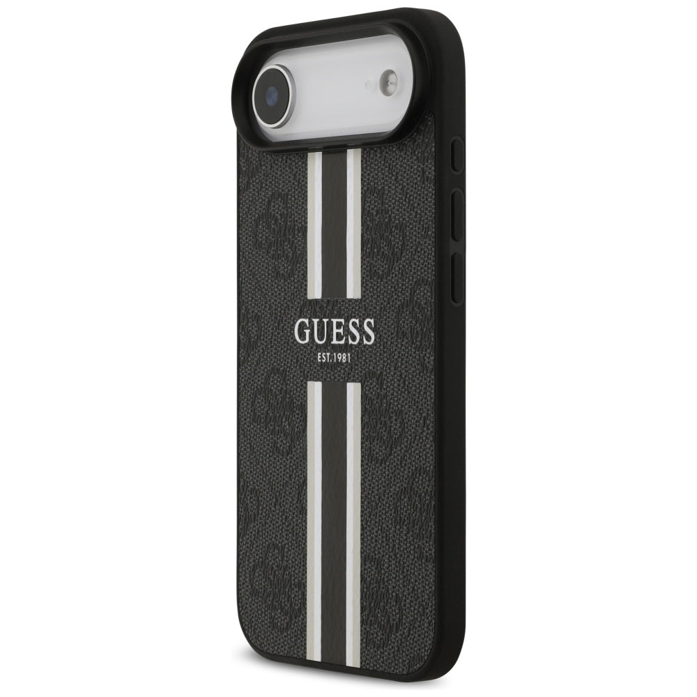 MagSafe-deksel for Apple iPhone 17 Air, Guess, 4G Printed Stripes, Svart