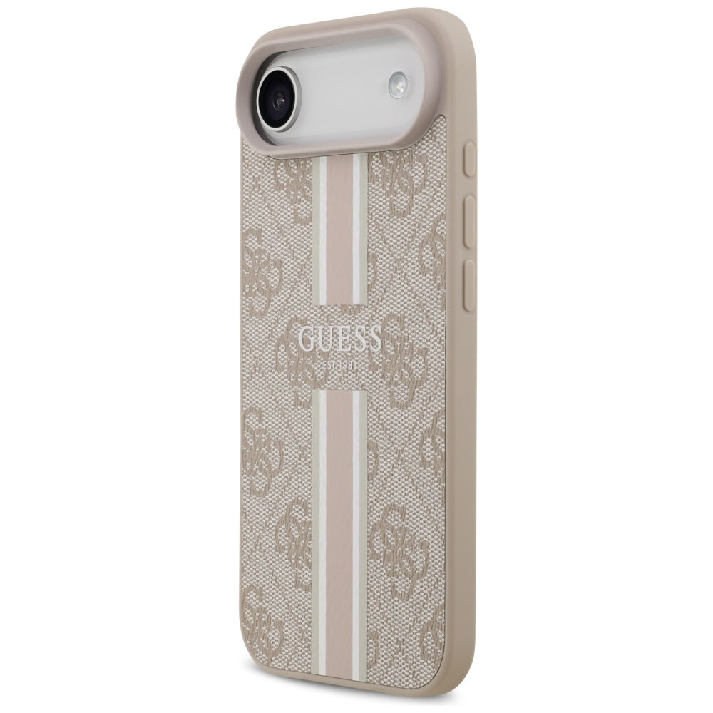 MagSafe-deksel for Apple iPhone 17 Air, Guess, 4G Printed Stripes, Rosa