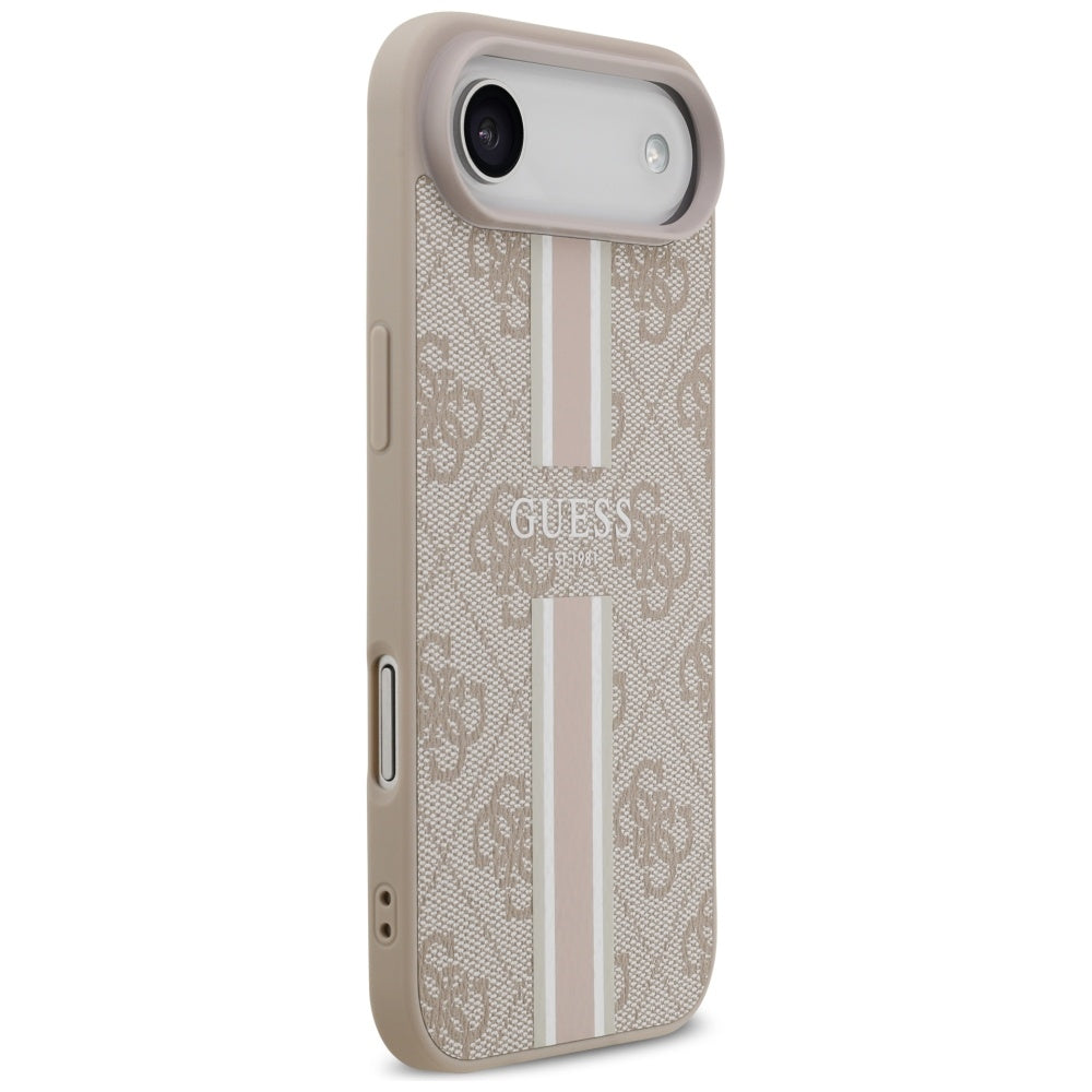 MagSafe-deksel for Apple iPhone 17 Air, Guess, 4G Printed Stripes, Rosa