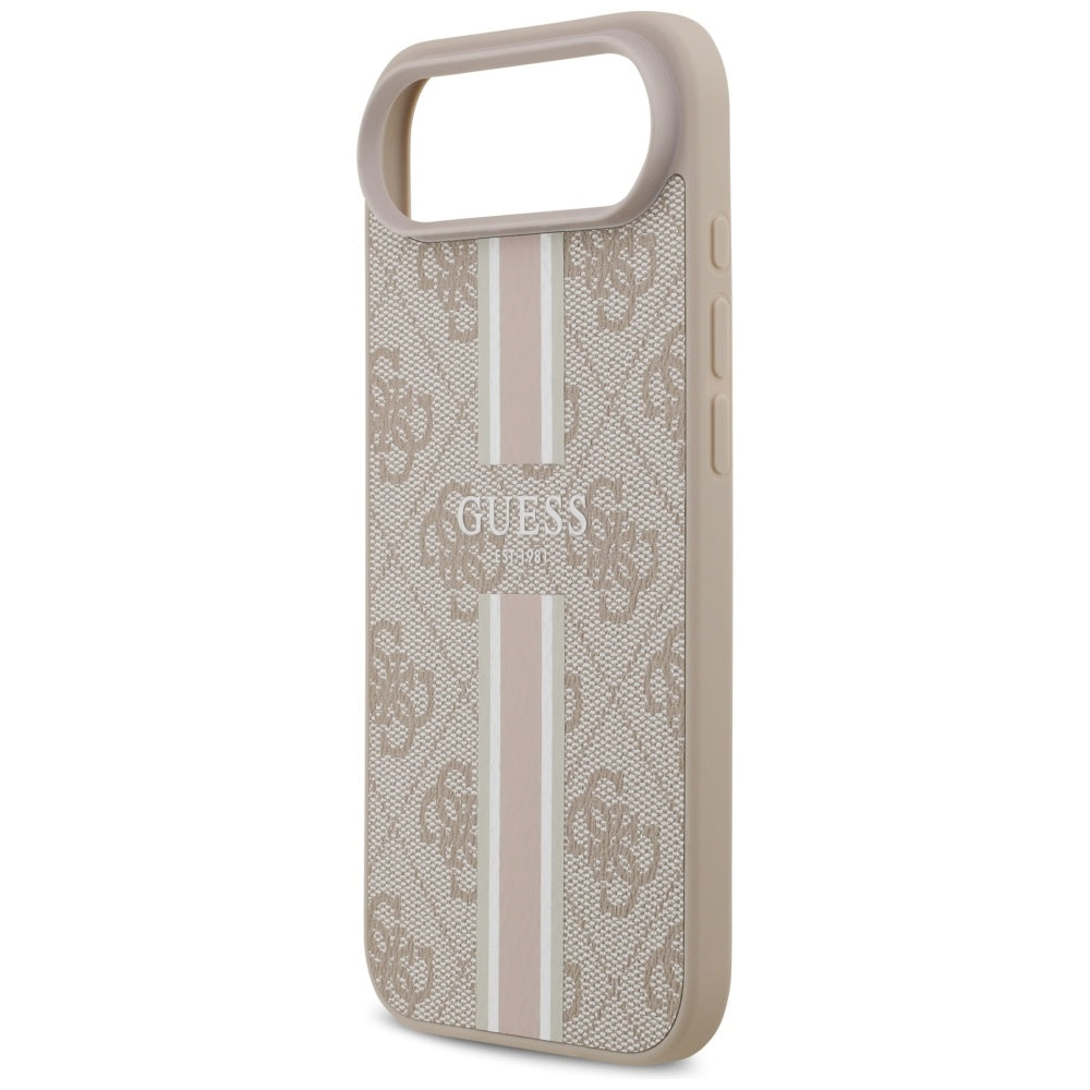 MagSafe-deksel for Apple iPhone 17 Air, Guess, 4G Printed Stripes, Rosa