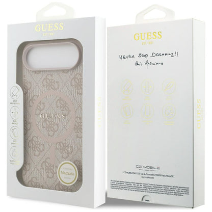 MagSafe-deksel for Apple iPhone 17 Air, Guess, 4G Ring Classic Logo, Rosa