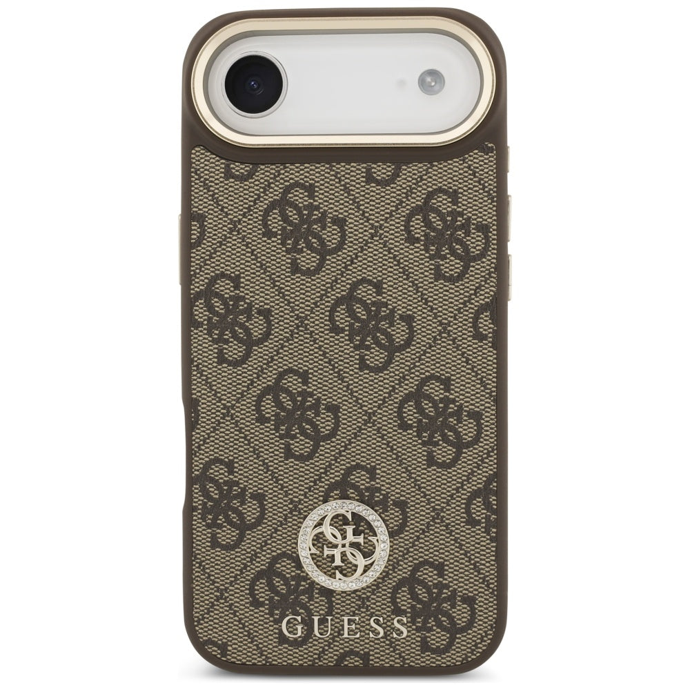 MagSafe-deksel for Apple iPhone 17 Air, Guess, 4G Strass Logo, Brun