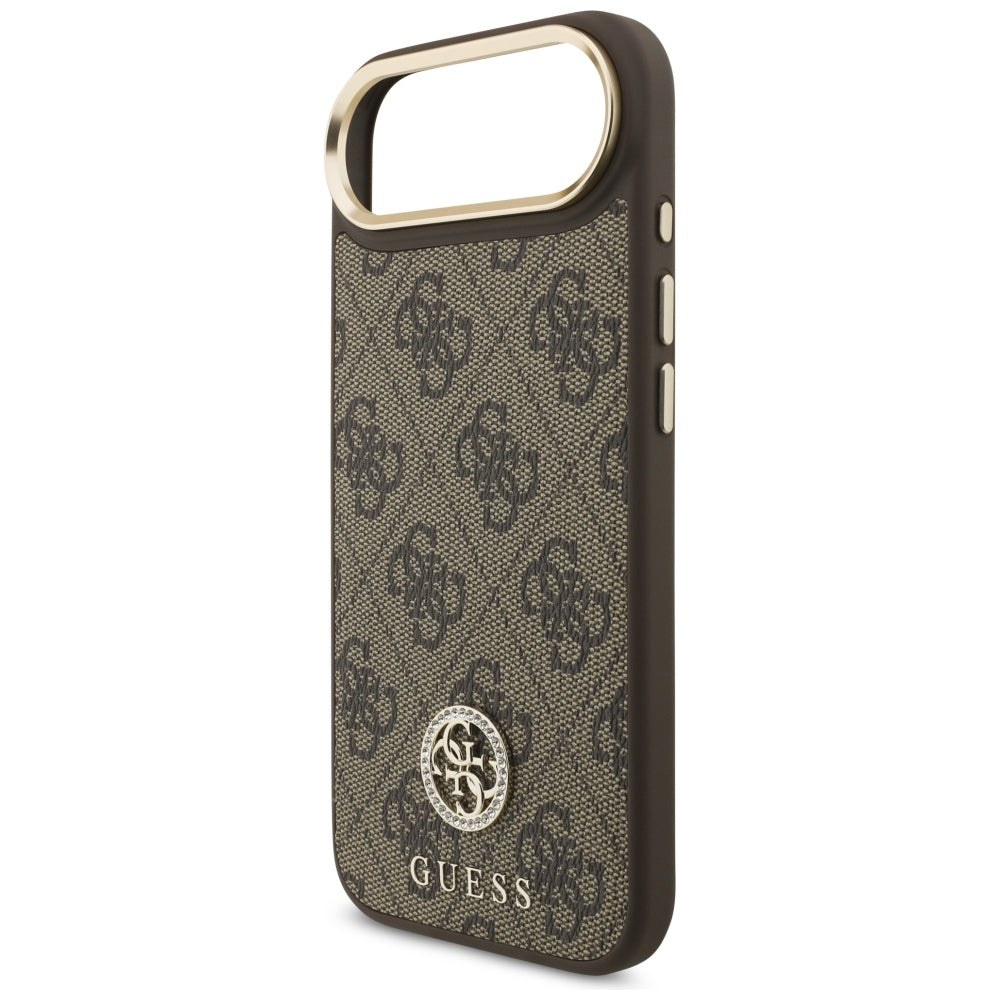 MagSafe-deksel for Apple iPhone 17 Air, Guess, 4G Strass Logo, Brun