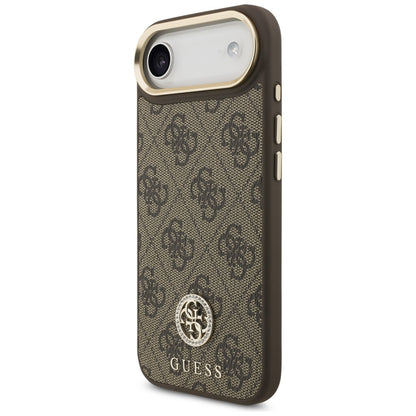 MagSafe-deksel for Apple iPhone 17 Air, Guess, 4G Strass Logo, Brun