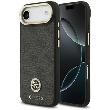 MagSafe-deksel for Apple iPhone 17 Air, Guess, 4G Strass Logo, Svart
