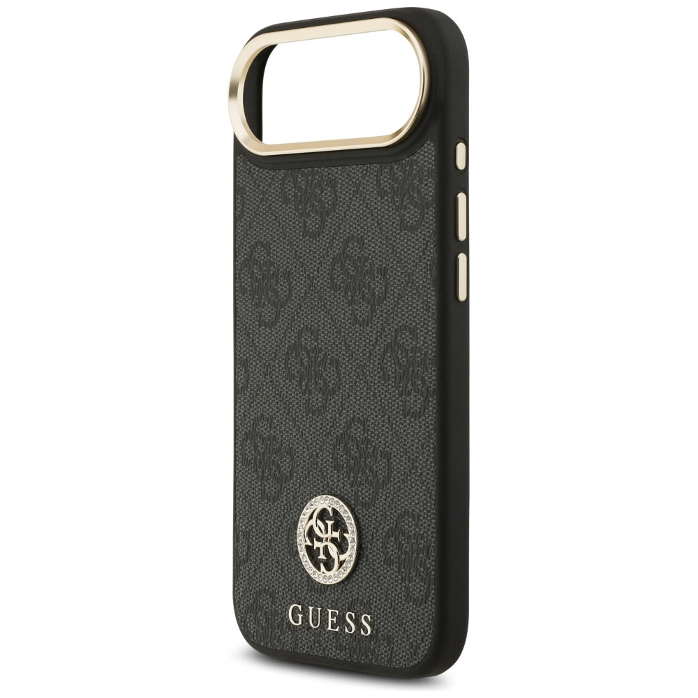 MagSafe-deksel for Apple iPhone 17 Air, Guess, 4G Strass Logo, Svart