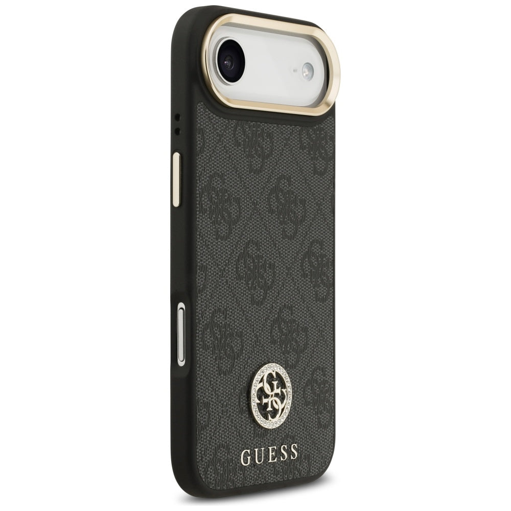 MagSafe-deksel for Apple iPhone 17 Air, Guess, 4G Strass Logo, Svart
