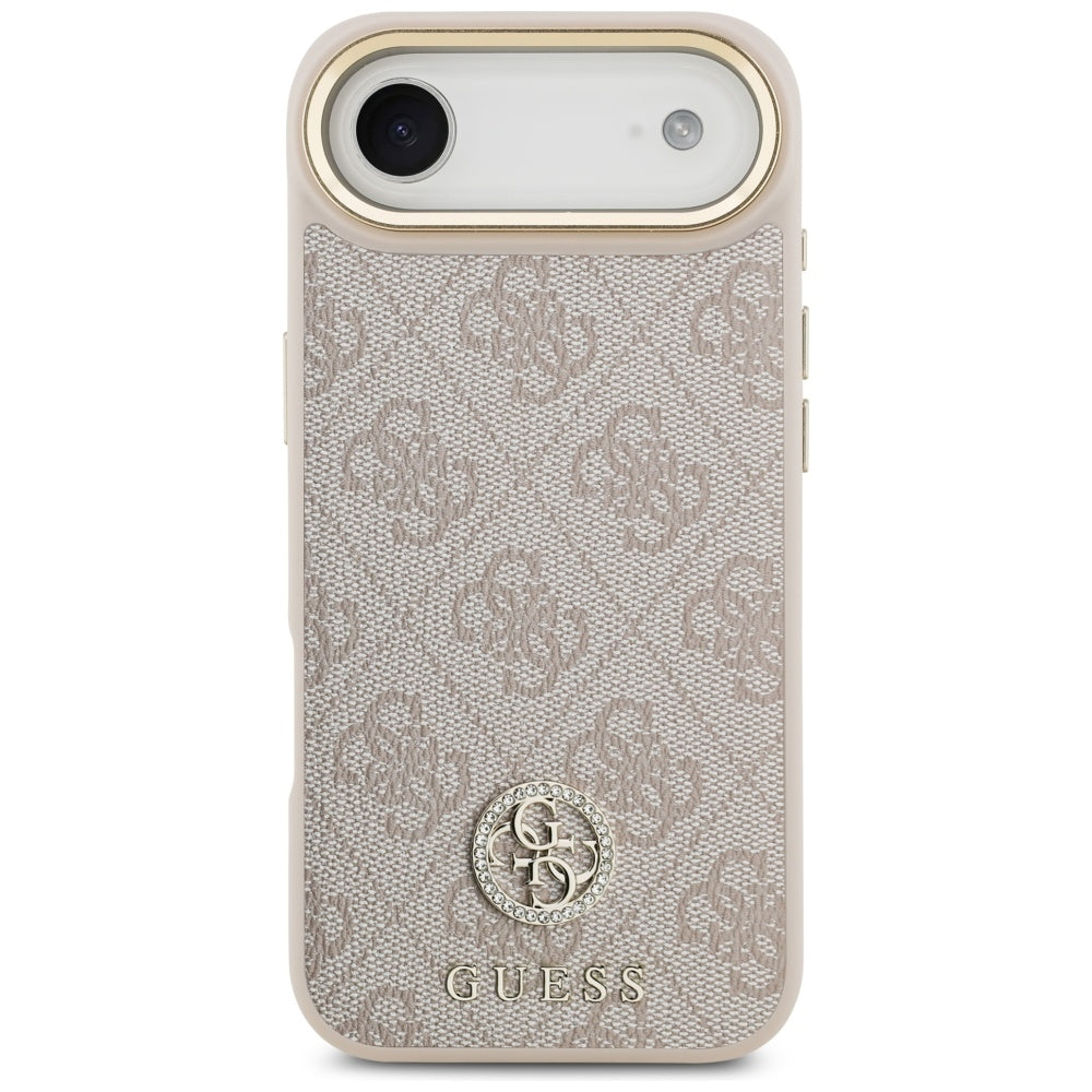 MagSafe-deksel for Apple iPhone 17 Air, Guess, 4G Strass Logo, Rosa