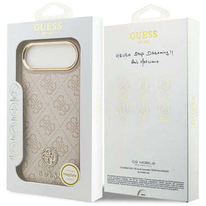 MagSafe-deksel for Apple iPhone 17 Air, Guess, 4G Strass Logo, Rosa