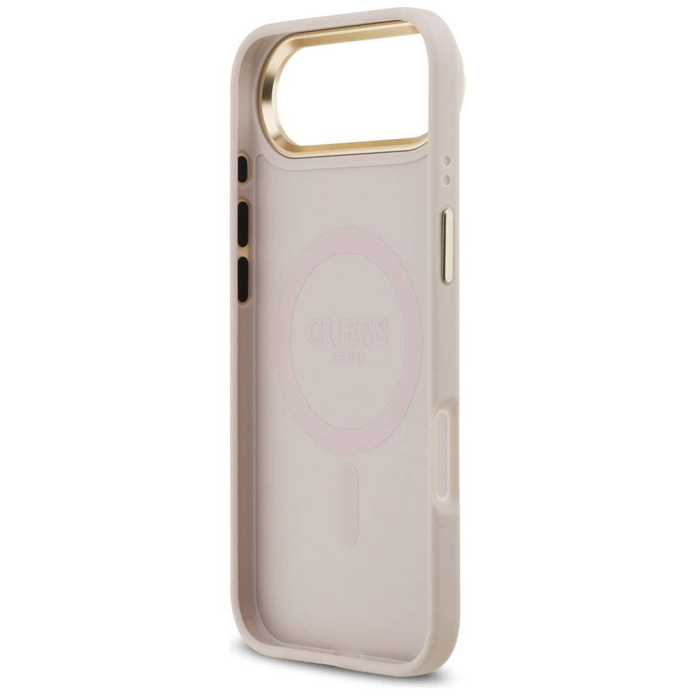MagSafe-deksel for Apple iPhone 17 Air, Guess, 4G Strass Logo, Rosa