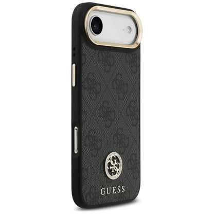MagSafe-deksel for Apple iPhone 17 Air, Guess, 4G Strass Logo med stor stropp, Svart