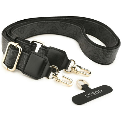 MagSafe-deksel for Apple iPhone 17 Air, Guess, 4G Strass Logo med stor stropp, Svart