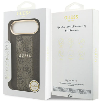 MagSafe-deksel for Apple iPhone 17 Air, Guess, 4G Stripe, Brun