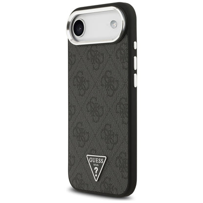 MagSafe-deksel for Apple iPhone 17 Air, Guess, 4G Triangle Logo, Svart Sølv