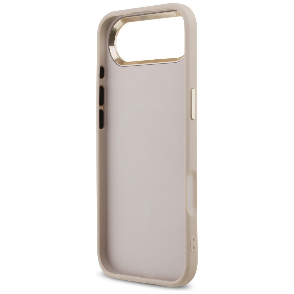 MagSafe-deksel for Apple iPhone 17 Air, Guess, 4G Triangle Logo, Gullrosa