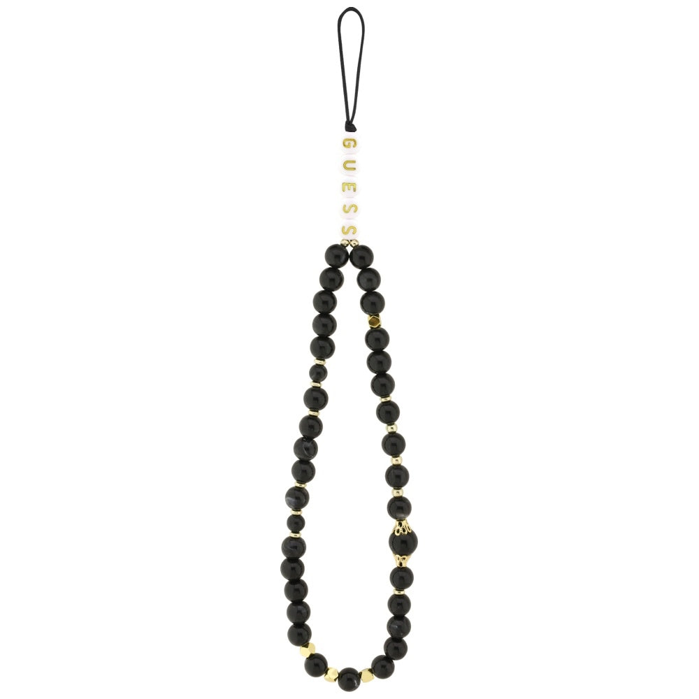 MagSafe-deksel for Apple iPhone 17 Air, Guess, 4G Triangle Logo med snorrem, Svart