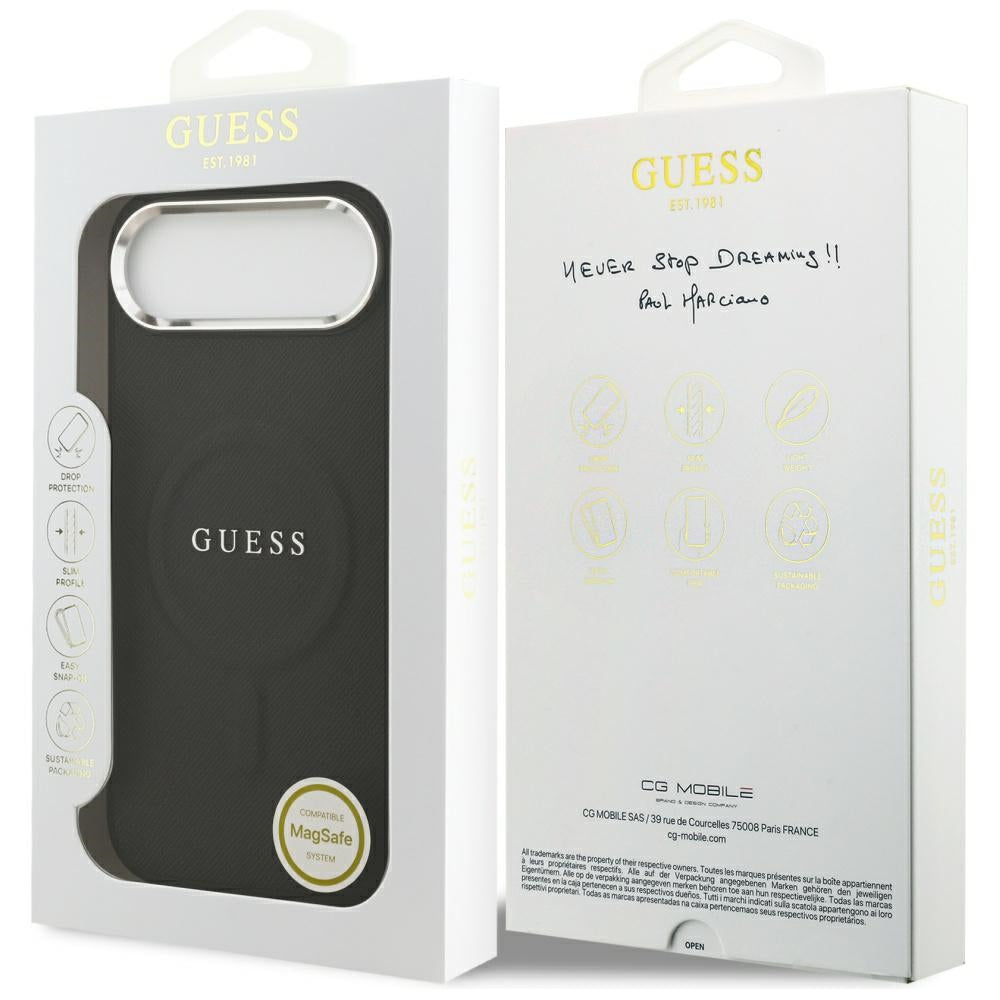 MagSafe-deksel for Apple iPhone 17 Air, Guess, Classic Logo, Svart