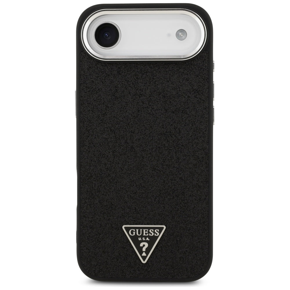 MagSafe-deksel for Apple iPhone 17 Air, Guess, Glitter Triangle Logo, Svart
