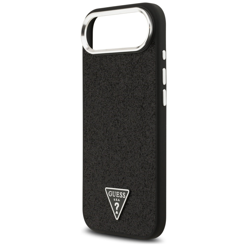 MagSafe-deksel for Apple iPhone 17 Air, Guess, Glitter Triangle Logo, Svart