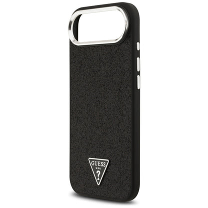 MagSafe-deksel for Apple iPhone 17 Air, Guess, Glitter Triangle Logo, Svart