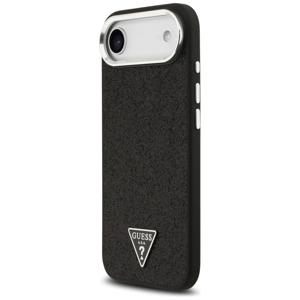 MagSafe-deksel for Apple iPhone 17 Air, Guess, Glitter Triangle Logo, Svart