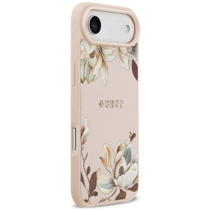 MagSafe-deksel for Apple iPhone 17 Air, Guess, Grained Flowers, Rosa