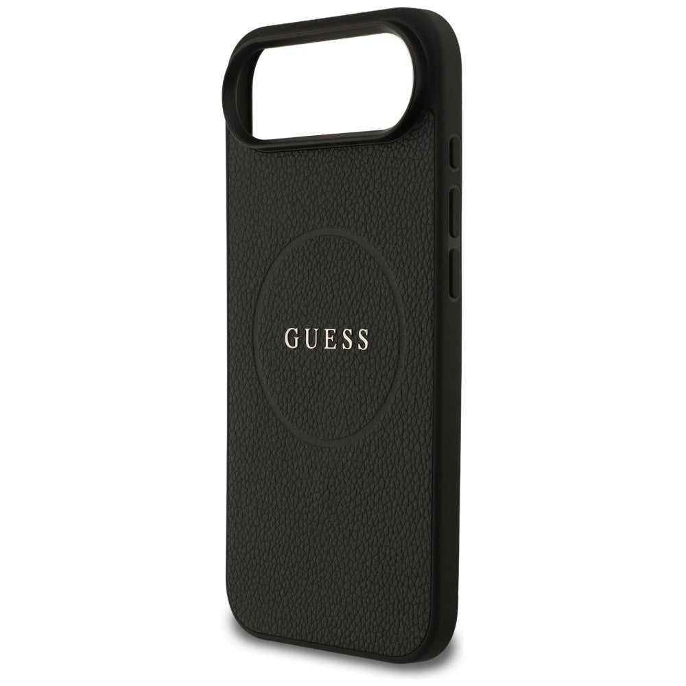 MagSafe deksel for Apple iPhone 17 Air, Guess, Grained Gold Ring, Svart