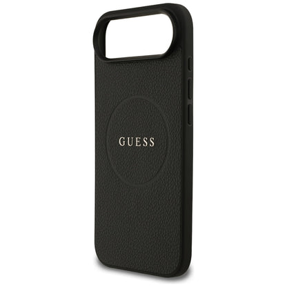 MagSafe deksel for Apple iPhone 17 Air, Guess, Grained Gold Ring, Svart