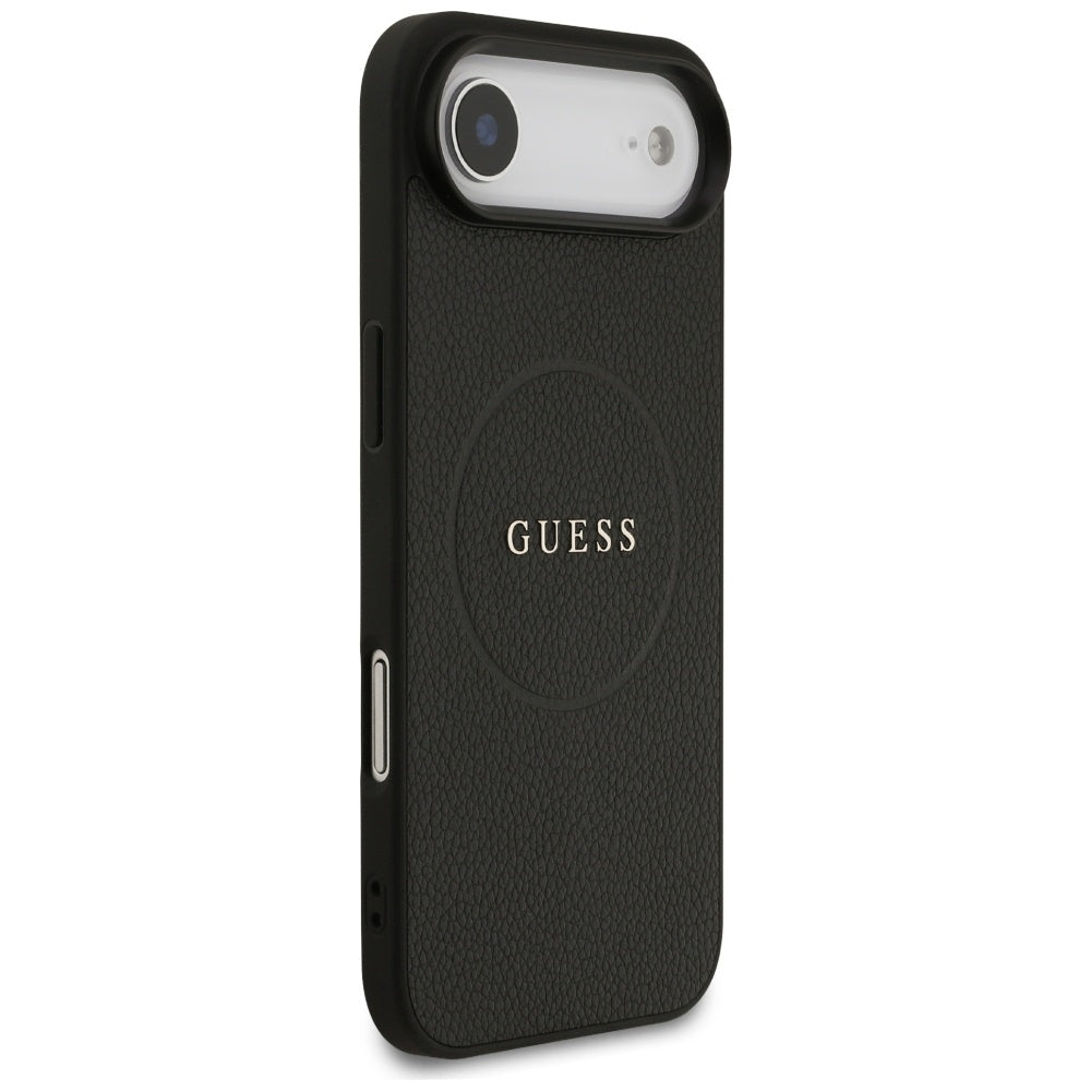 MagSafe deksel for Apple iPhone 17 Air, Guess, Grained Gold Ring, Svart