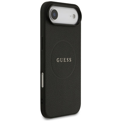 MagSafe deksel for Apple iPhone 17 Air, Guess, Grained Gold Ring, Svart